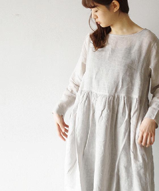 【sale 30%OFF】i c h i リネンストライプ ワンピース (#171003)