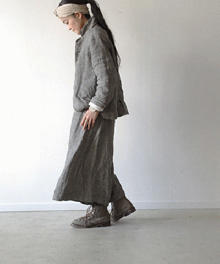 【sale 30%OFF】Antiquites ブッチャーリネン パンツ (#91027)