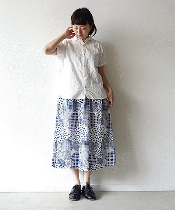 【sale 30%OFF】i c h i ランダムドット スカート (#180117)