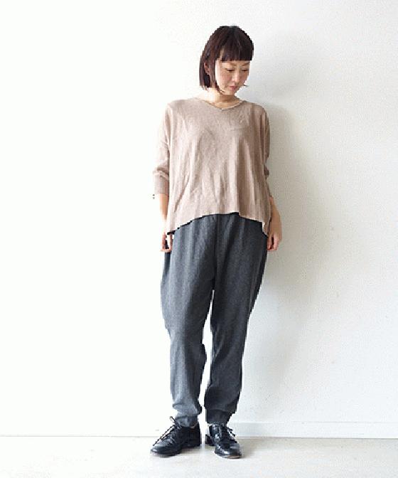 【sale 30%OFF】i c h i テレコ リブ ジョガーパンツ (#180150)