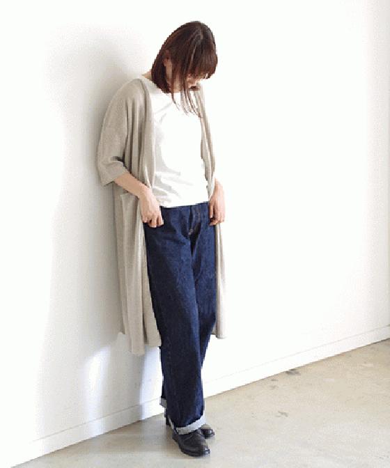 【sale 30%OFF】i c h i リネン ロングカーディガン (#180173)