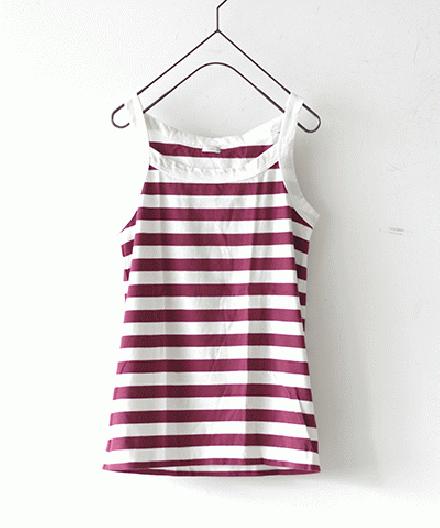 【sale 50%OFF】i c h i スタンダード ボーダーキャミソール Mサイズ カラーA～D (#170492-01)