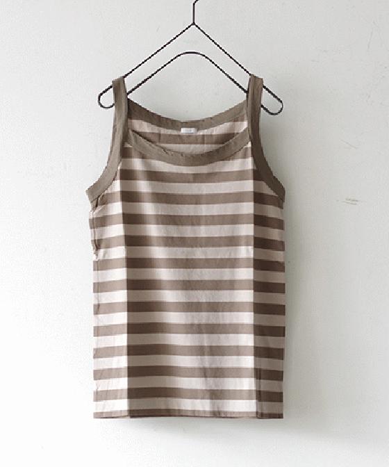 【sale 50%OFF】i c h i スタンダード ボーダーキャミソール Mサイズ カラーE～H (#170492-01)